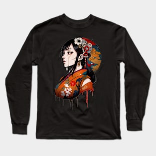 Asian Themed Long Sleeve T-Shirt